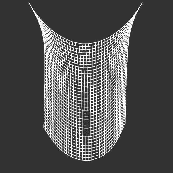 "Cloth Simulation in 2D" code example
