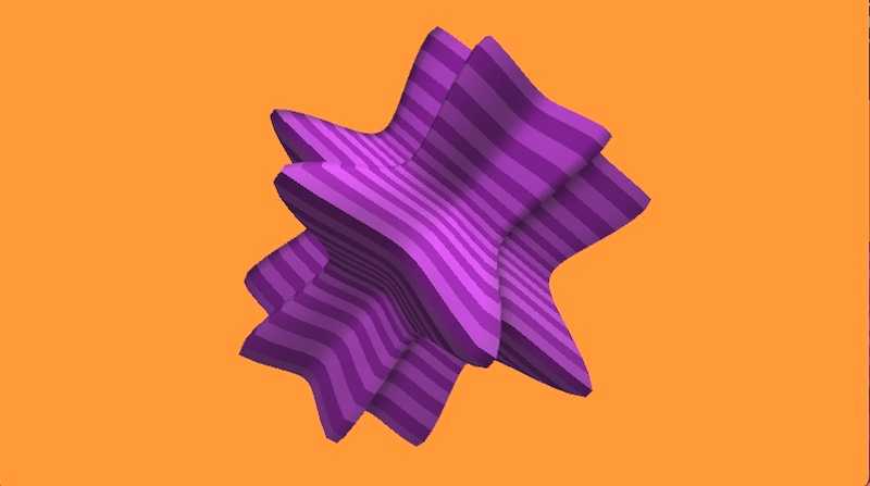 "3D Supershape" code example